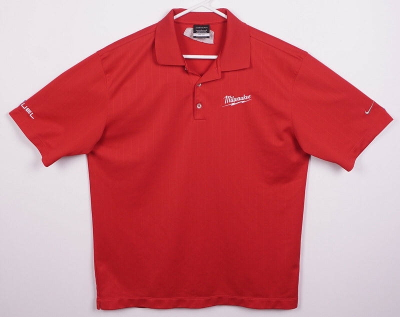 Milwaukee Tools Men's Large Nike Dri-Fit Solid Red M12 Fuel Golf Polo Shirt