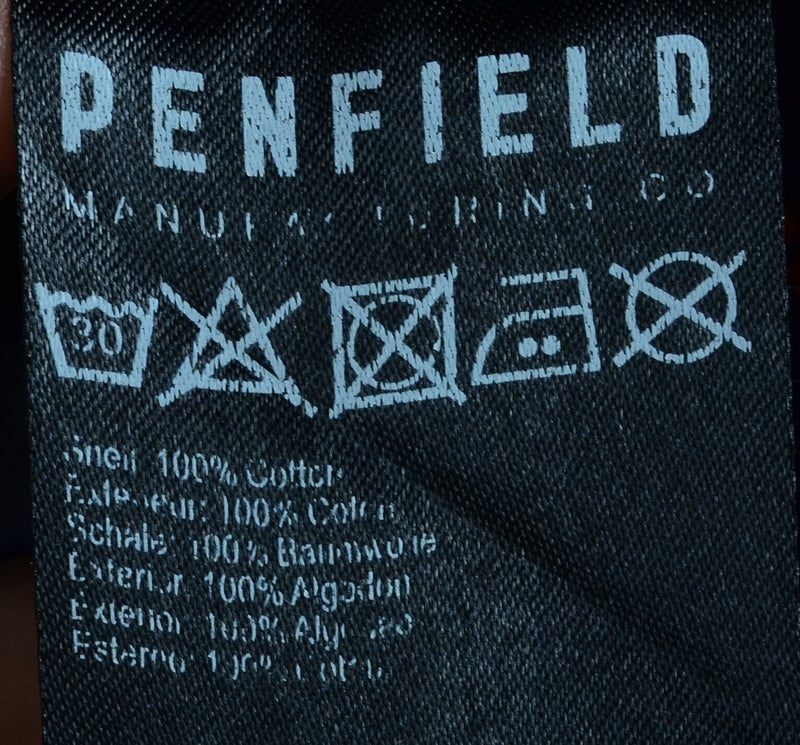 Penfield Men's XL Classic Fit Navy Blue Polka Dot Button-Down Shirt