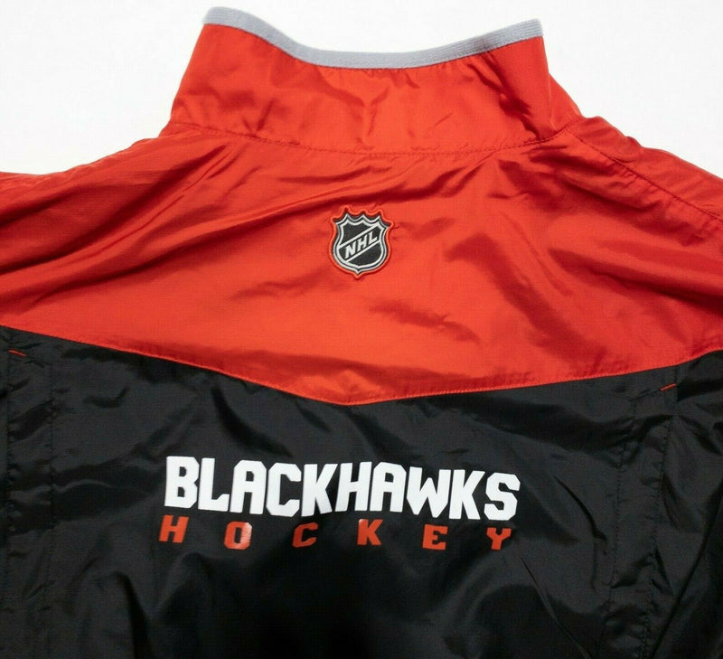 Chicago Blackhawks Men's 2XL Reebok Center Ice Kinetic Fit Black Red NHL Jacket