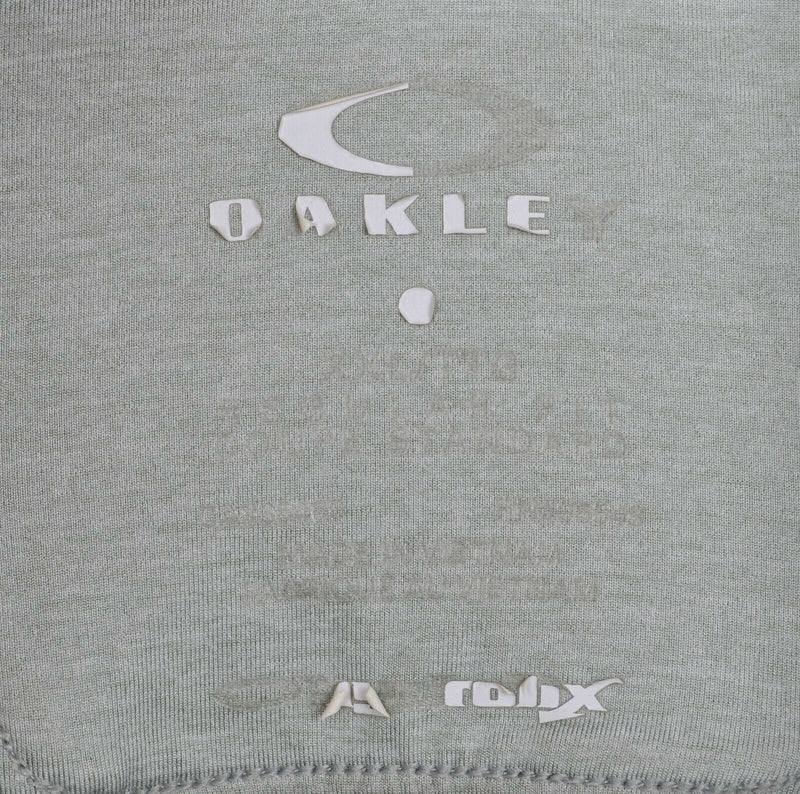 Oakley Hydrolix Men's Sz 2XL Snap Heather Gray Short Sleeve Golf Polo Shirt