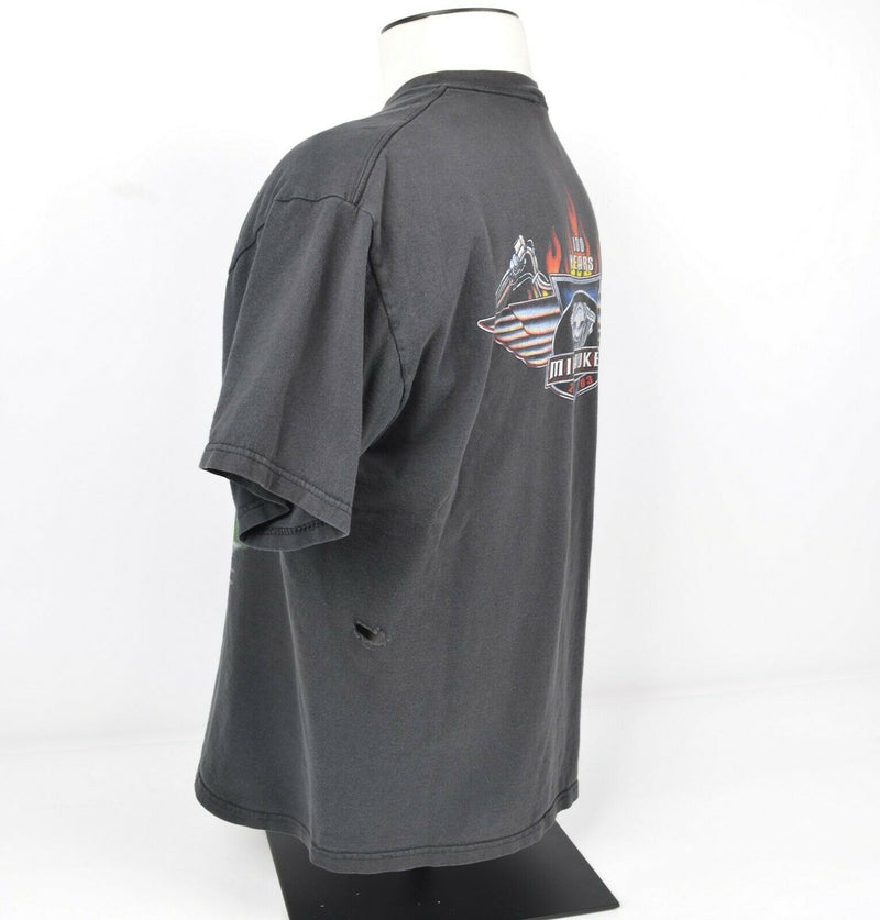 Vintage Harley-Davidson Men's Large "Who Let the Hogs Out" Milwaukee Rally Shirt