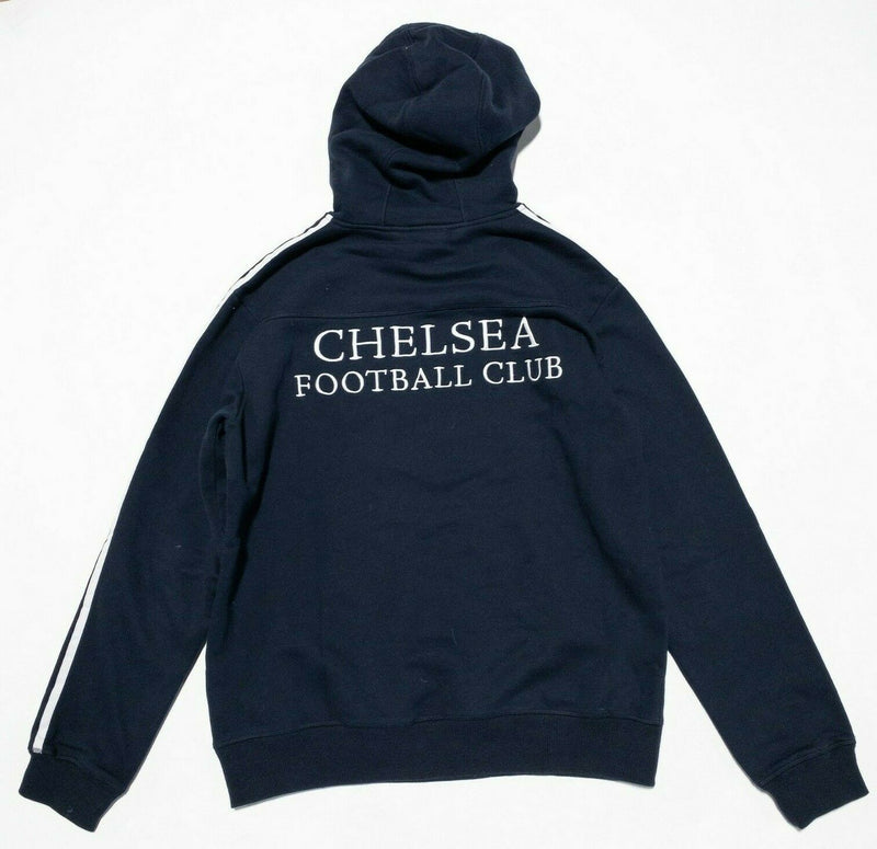 Chelsea Football Club Adidas Hoodie Navy Blue Pullover Sweatshirt Men's Large