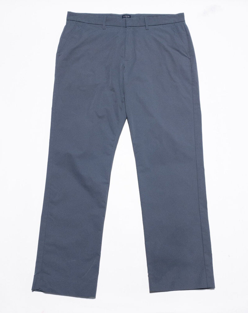 J. Crew Thompson Pants Men's 34x30 Flex Tapered Chino Gray/Blue Straight Leg