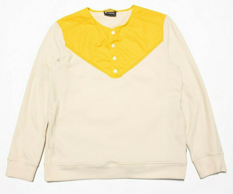 Cotopaxi Sabado Crew Snap Fleece Pullover Sweater Cream Yellow Women's XL