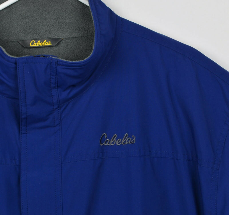 Cabela's Men's Sz XL Windstopper Thinsulate Polartec Fleece Lined Blue Jacket