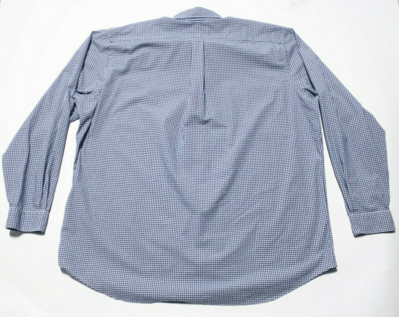 Polo Ralph Lauren Men's 3XLT (3XL Tall) Blue White Check Button-Down Shirt