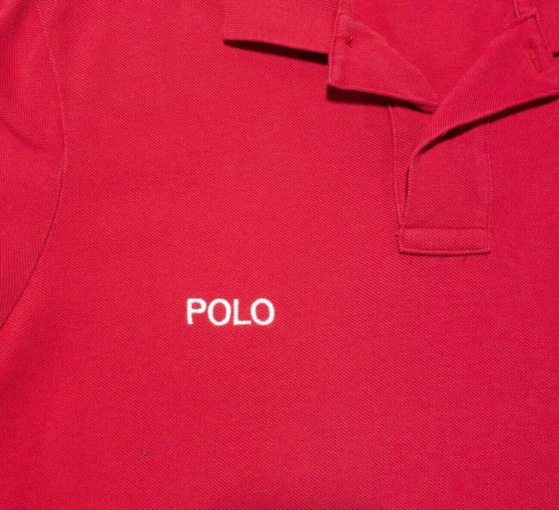 Polo Ralph Lauren CP RL-93 Shirt Men's Medium Classic Fit Red Polo Vintage 90s