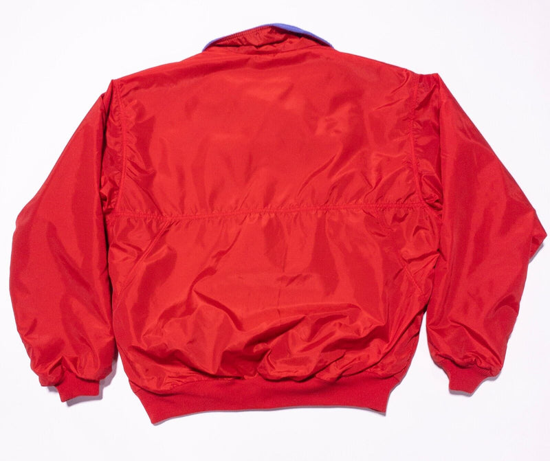 Vintage Patagonia Fleece Lined Jacket Men's Large Bomber Red Capilene 42111