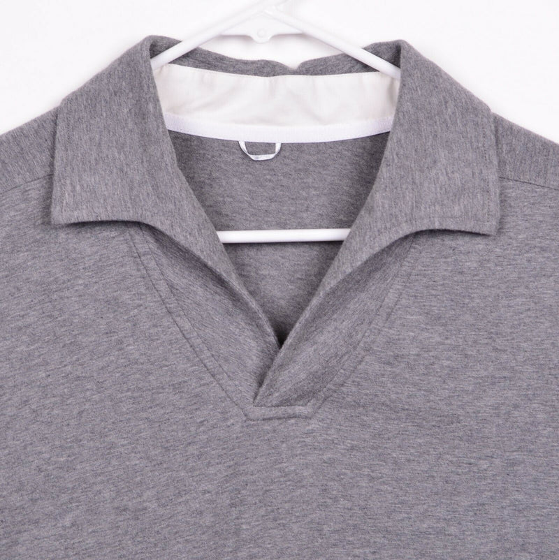 Kit and Ace Men's Sz XL Short Sleeve Technical Cashmere Heather Gray Polo Shirt