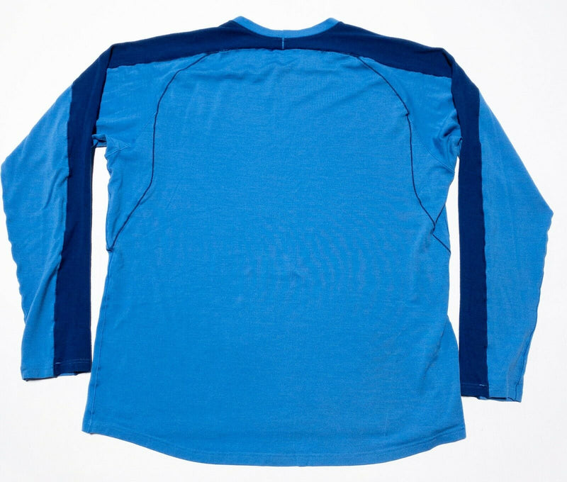 Patagonia Merino Wool Blend Base Layer Crew Neck Shirt Long Sleeve Blue Men's XL