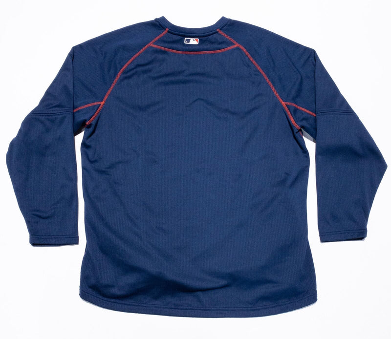 Chicago White Sox Sweatshirt Men's XL Majestic Authentic Pullover Blue Crewneck