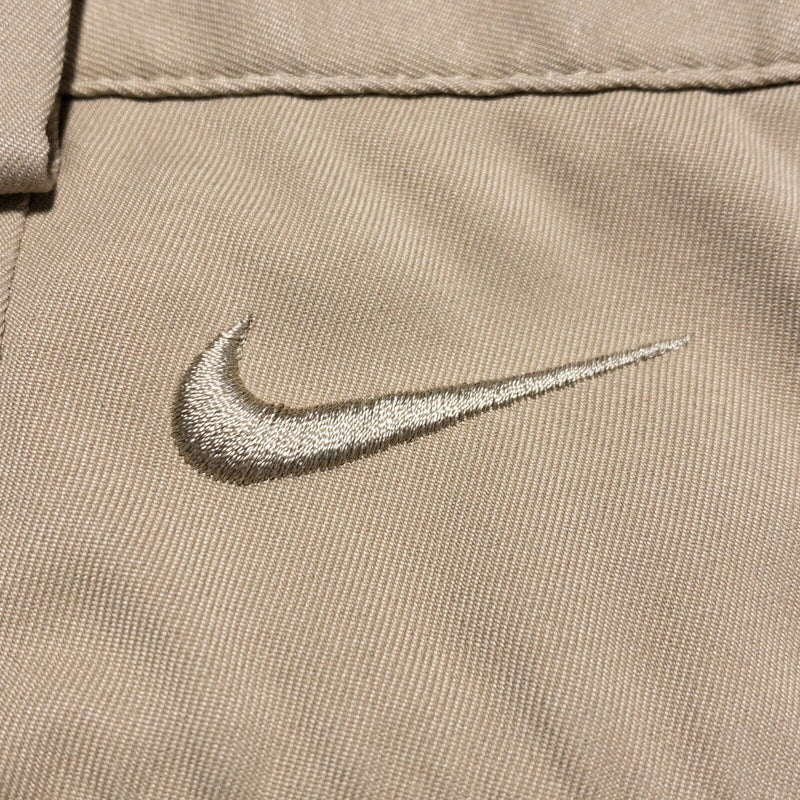 Nike Golf Pants Men's 32x30 Medium Wicking Stretch Khakis Tan Straight Leg