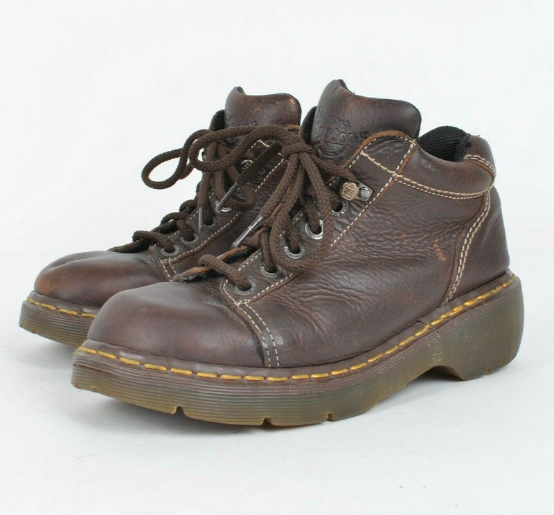Dr. Doc Martens 8542 Women's 7 Made in England Chunky Leather Ankle Boots