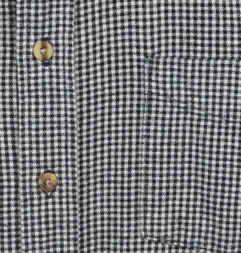 Vintage LL Bean Men’s XL Black White Shepherd Check Lumberjack USA Flannel Shirt