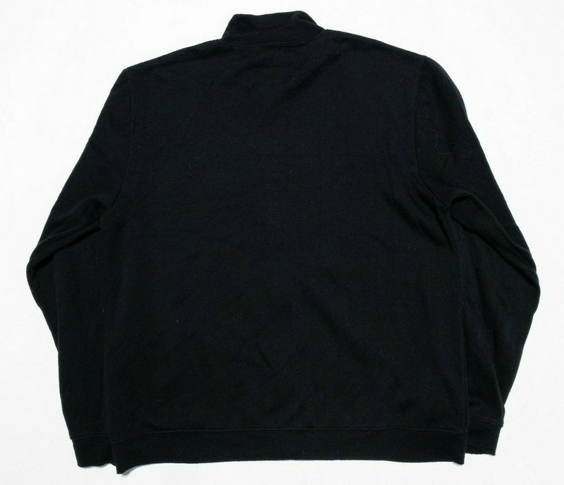 Polo Jeans Ralph Lauren Men's Large Solid Black Full Zip Track Jacket