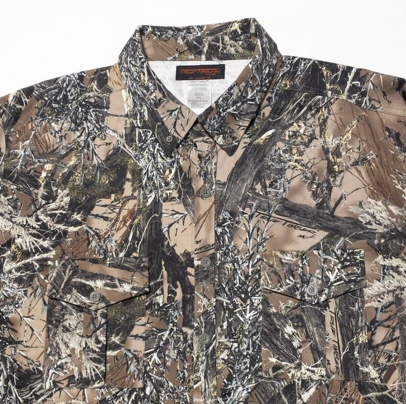 True Timber Camo Shirt 2XL Men's Hunting Long Sleeve Button-Front