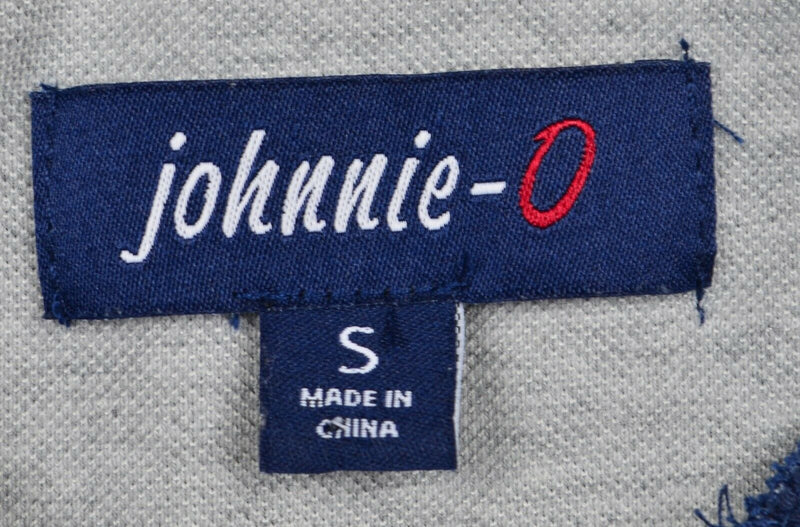 Johnnie-O Men's Sz Small 1/4 Zip Cotton Blend Gray Mid-weight Sweater Sweatshirt
