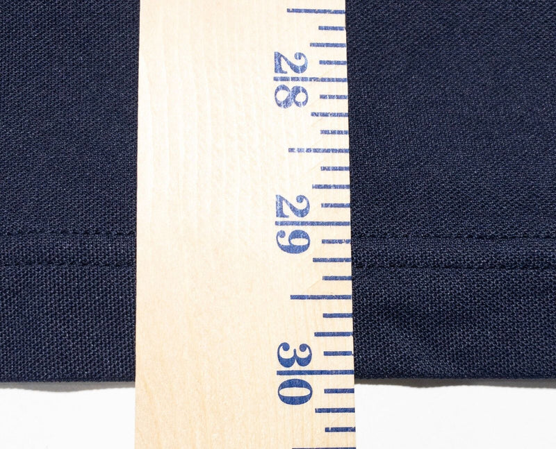 J.Lindeberg Golf Polo Shirt Men's XL Wicking Stretch Navy Blue Contrast Collar