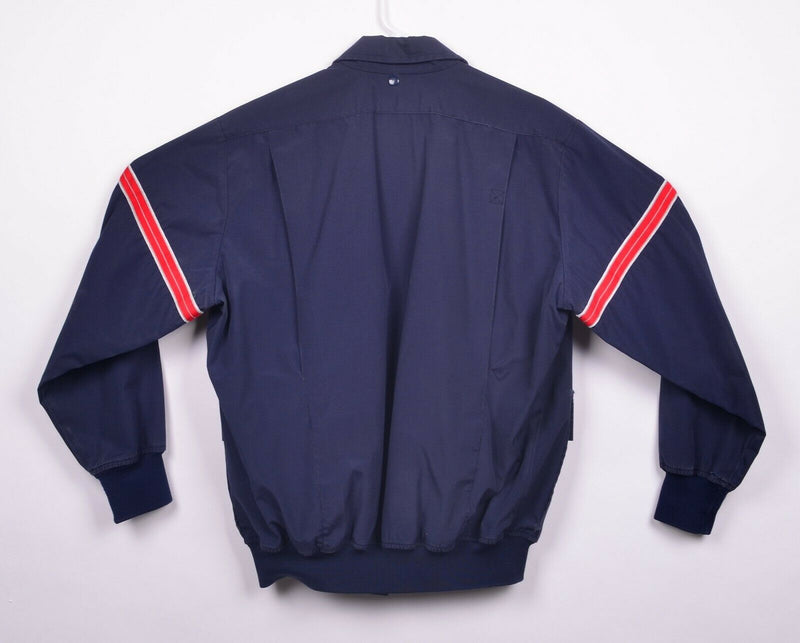 Vtg 80s United Airlines Men's Sz Medium Ground Crew Maintenance Navy Blue Jacket