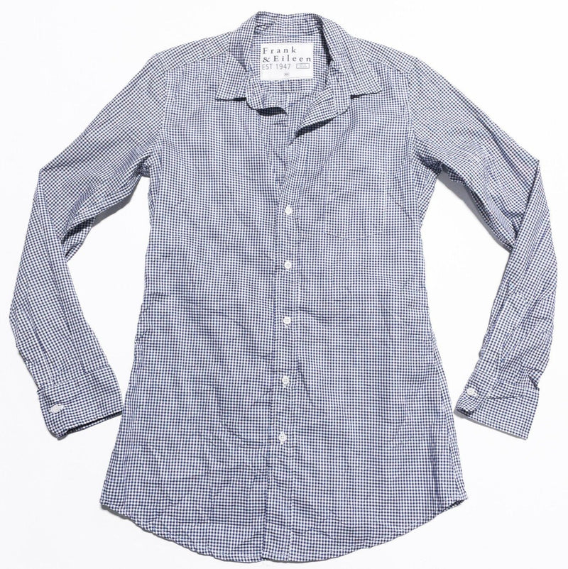 Frank & Eileen Shirt Women's XS Long Sleeve Button-Up Blue Check Preppy USA