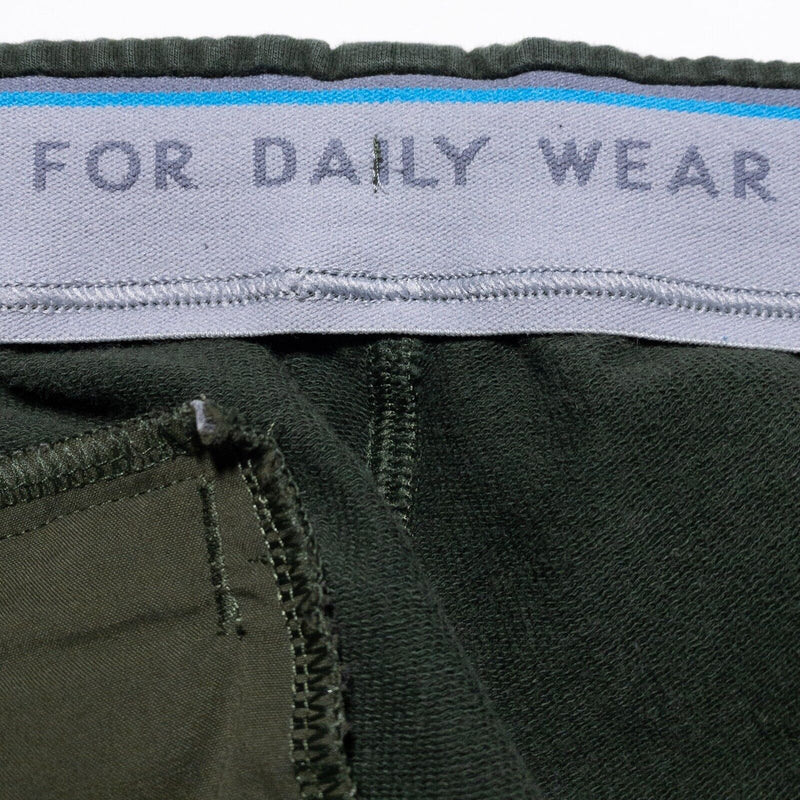 Mack Weldon Ace Sweatpants Men's Large Jogger Tapered Leg Fit Stretch Green