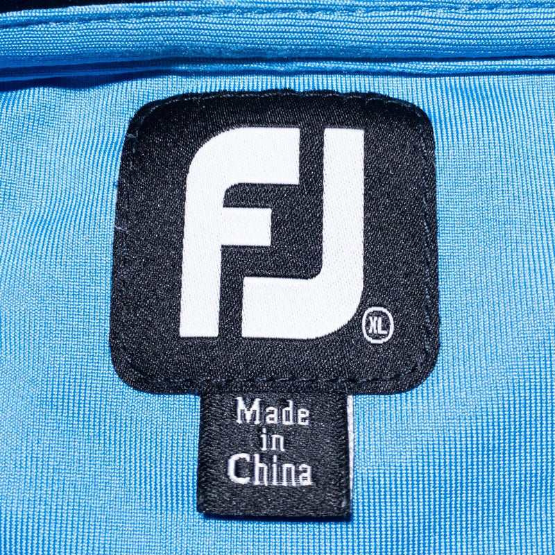 FootJoy 1/4 Zip Pullover Men's XL Golf Light Blue Nylon Wicking Activewear