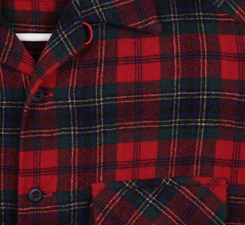 Vintage 70s Pendleton Men's Medium? (SHRUNK) Wool Mac Lean Tartan Flannel Shirt