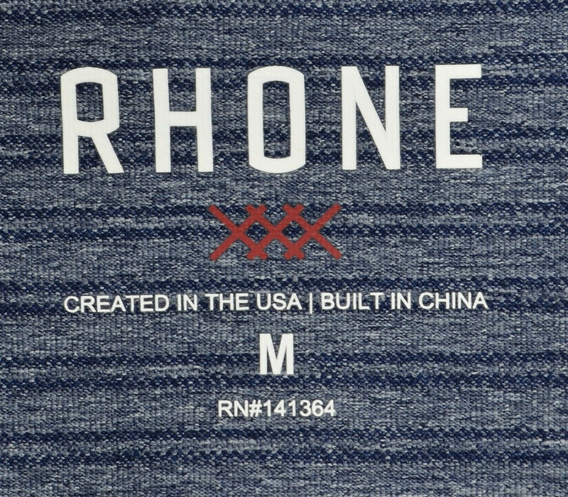 Rhone Men's Medium Heather Blue Gym Workout Training Athleisure T-Shirt