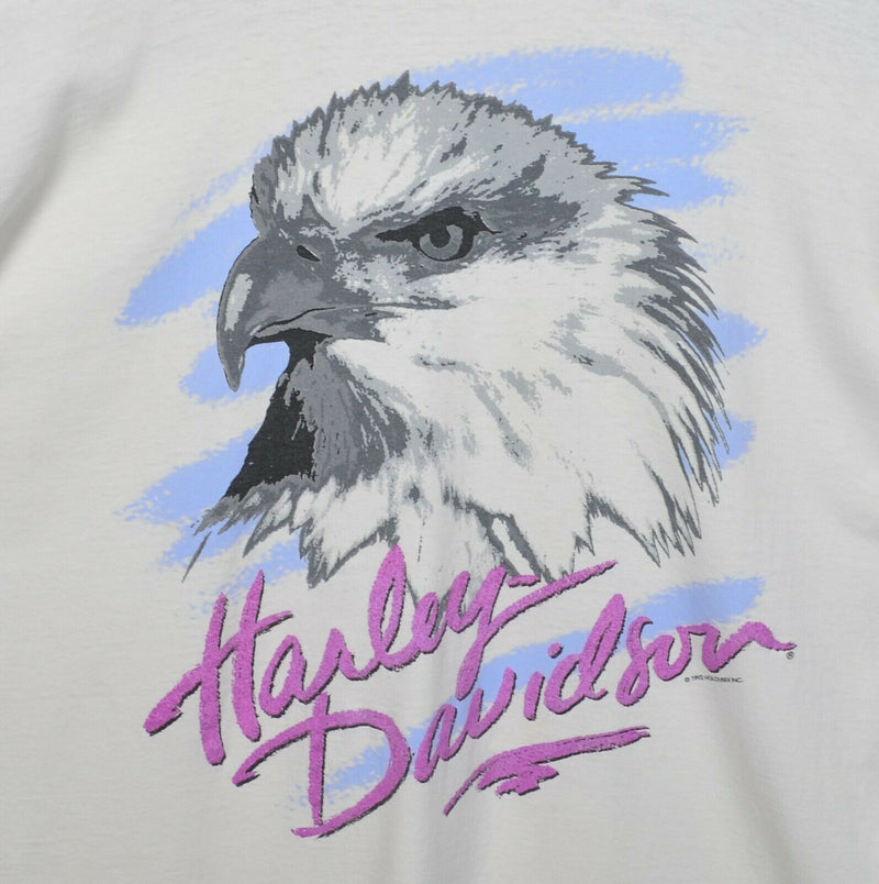 Vintage 90s Harley-Davidson Men's One Size Fits All (3XL+) Eagle Graphic T-Shirt