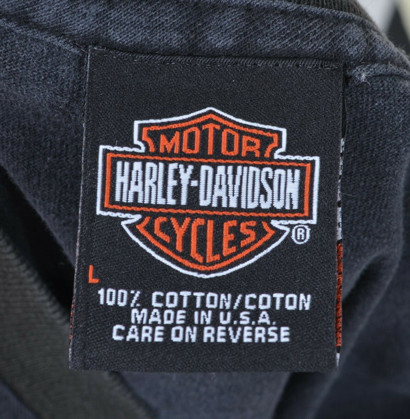 Vintage 1990s Harley-Davidson Men's Large Supercharged Lightning Cut-Off T-Shirt
