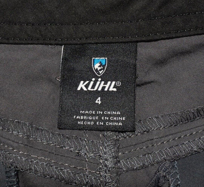 Kuhl Spire Shorts Women's Size 4 Gray Cargo Pockets Outdoor Casual 6285