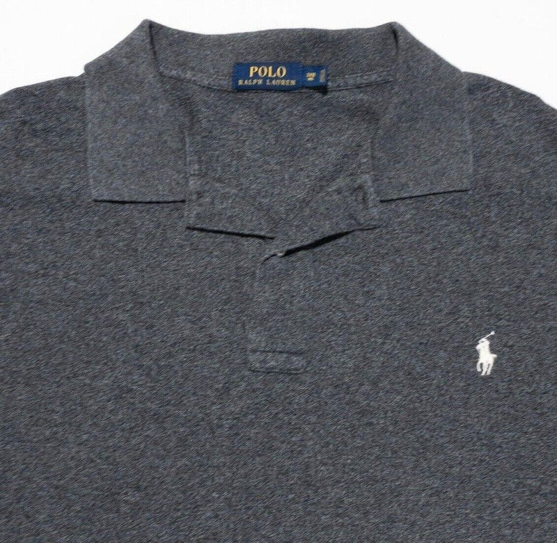 Polo Ralph Lauren 3XB Short Sleeve Polo Shirt Mens Big & Tall Solid Gray 3XL Big