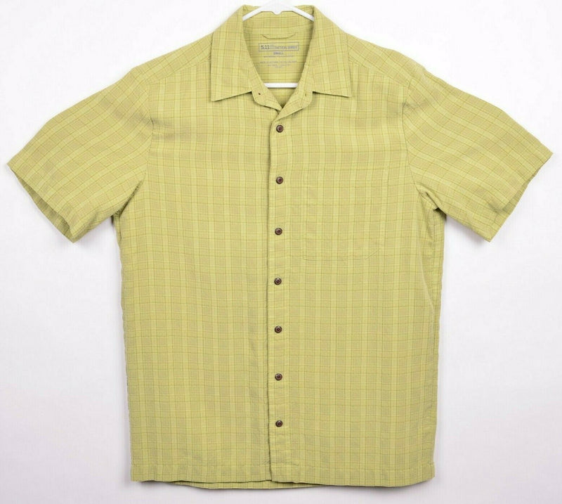 5.11 Tactical Series Men's Small Conceal Carry Snap-Front Yellow TAC-U30 Shirt