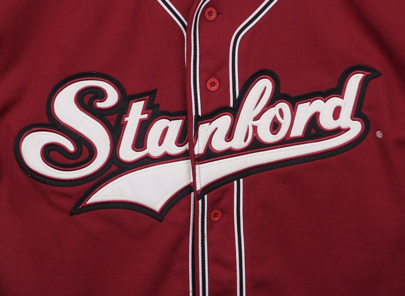 Stanford Men's Sz Large Cardinals Colosseum Athletics Sewn NCAA Baseball Jersey