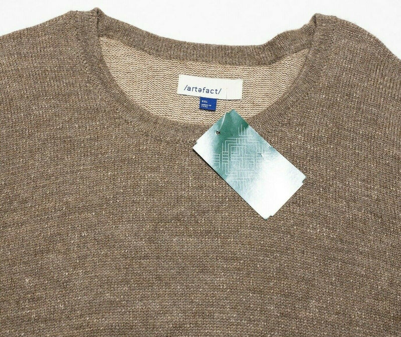 Artefact Stitch Fix Men's 2XL Brown Finnegan Alpaca Blend Crewneck Sweater