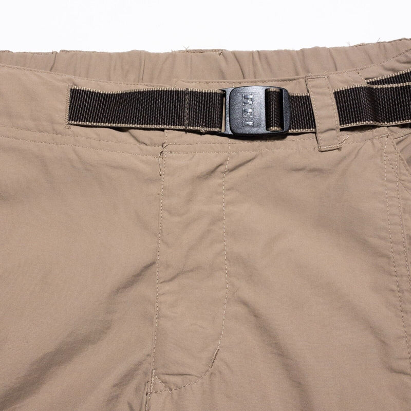 REI Convertible Pants Women's 4 Cargo Zip Off Pants Brown UPF 50 Outdoor Hiking