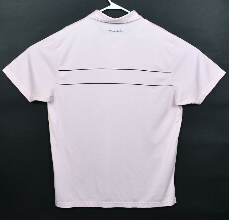 Travis Mathew Men's XL Light Pink Logo Pima Cotton Polyester Golf Polo Shirt