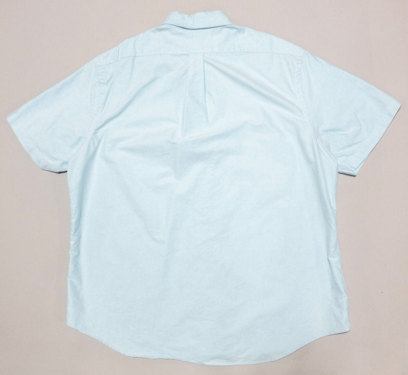 Polo Ralph Lauren Shirt 2XL Men's Button-Down Light Blue Short Sleeve Oxford