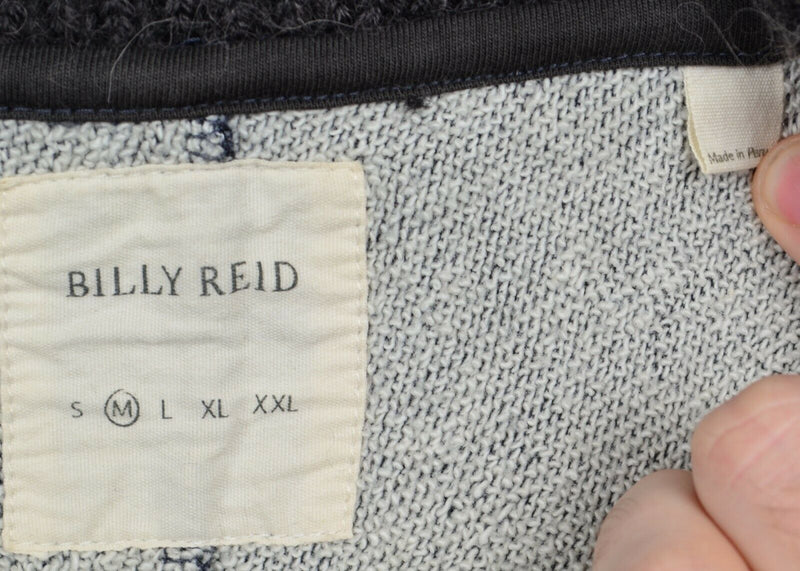 Billy Reid Men's Sz Medium Shawl Collar Heather Gray Pullover Sweater