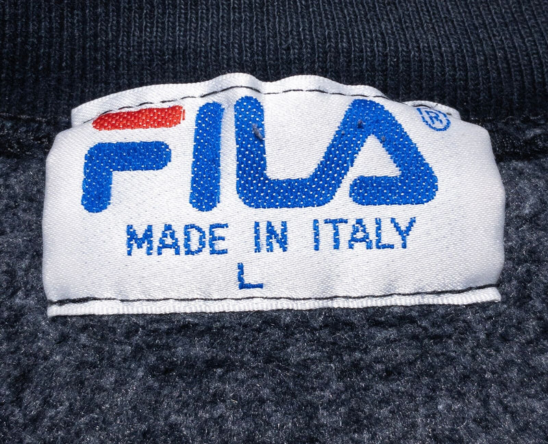 Vintage Fila Sweatshirt Men's Large Biella Italy Gray 90s Pullover Crewneck