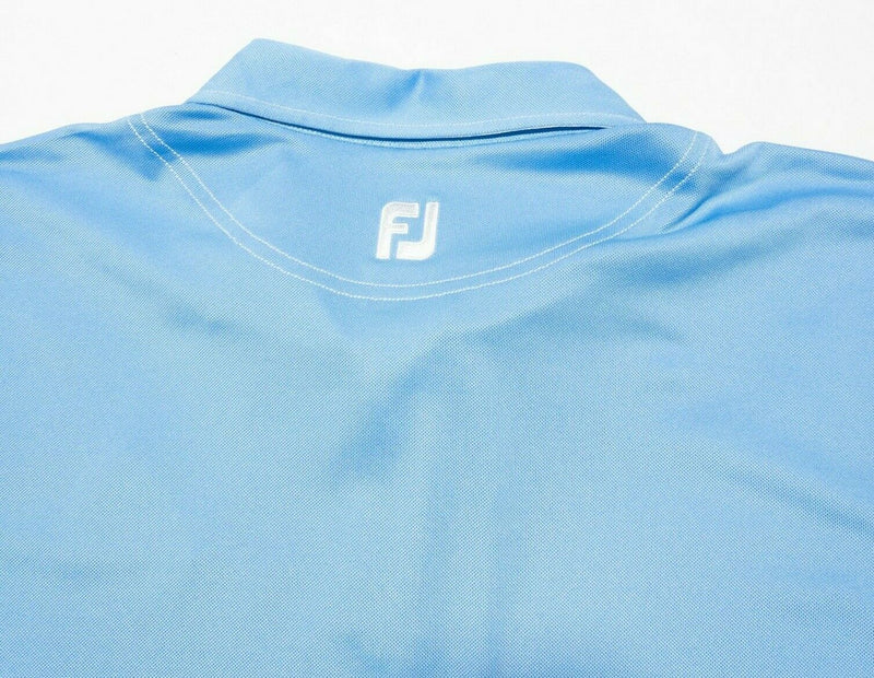 FootJoy Golf Shirt 2XL Athletic Fit Men's Polo Blue Wicking Stretch Performance