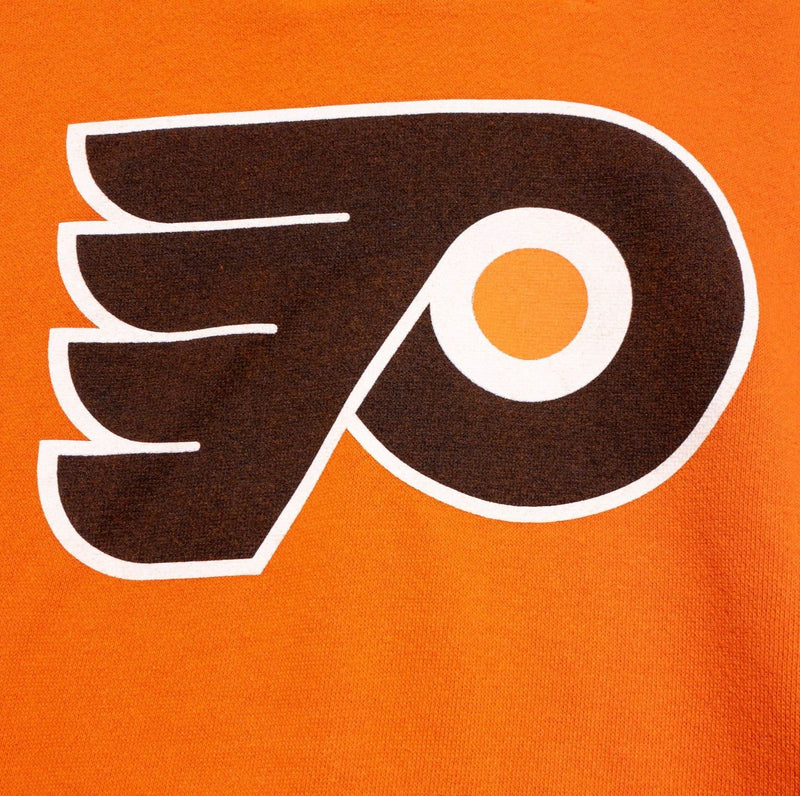 Philadelphia Flyers Hoodie Men's 2XL Old Time Hockey Lace-Up Orange Pullover NHL