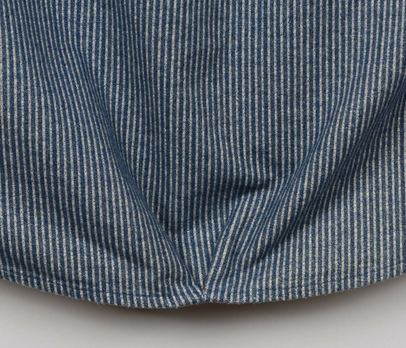 8.15 August Fifteenth Women's Sz Medium Blue Striped Made in USA Shirt Dress