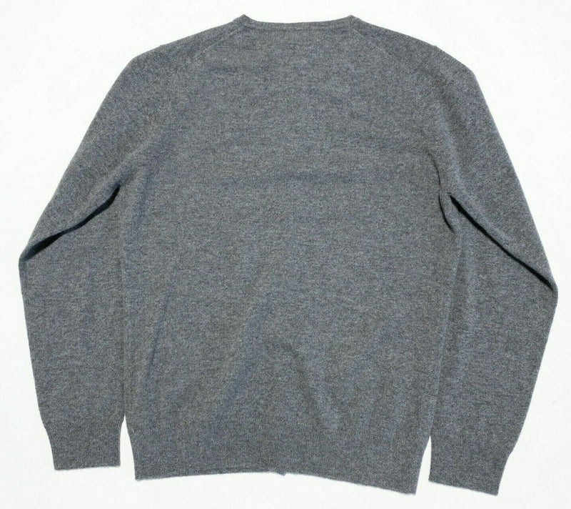 Brooks Brothers Italian Cashmere Cardigan Sweater Gray Women's Medium