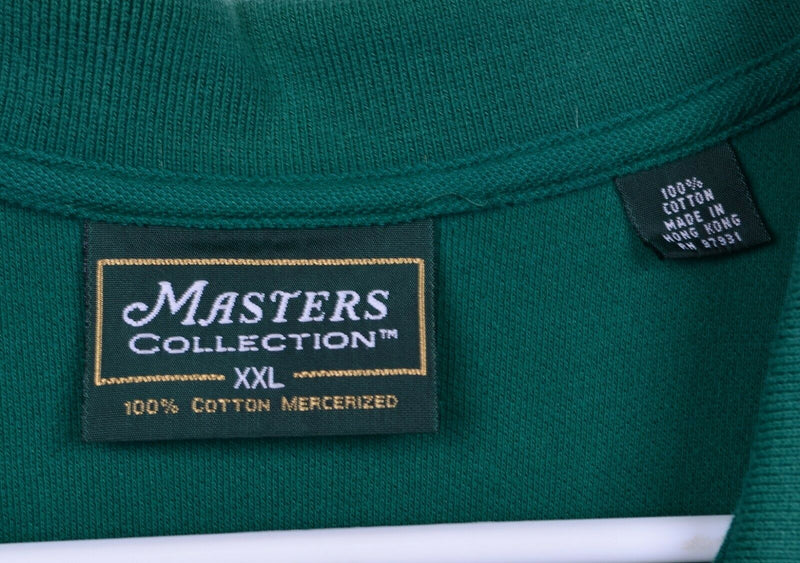 Masters Collection Men's 2XL Green Stripe Collar Augusta National Golf Shirt