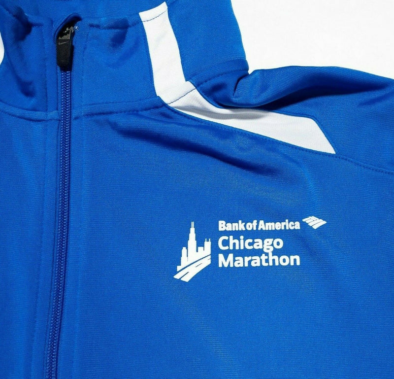 Chicago Marathon Nike Full Zip Track Warm-Up Running Jacket Blue Men's Small