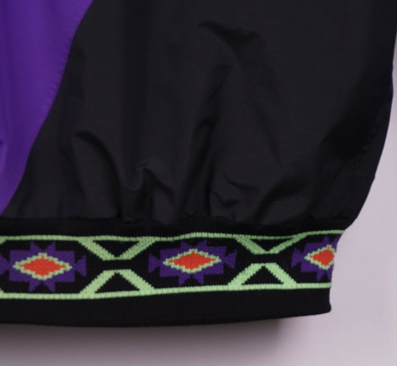 Vtg 90s Arctic Cat Women's Large GORE-Tex Aztec Purple Colorblock 3-in-1 Jacket