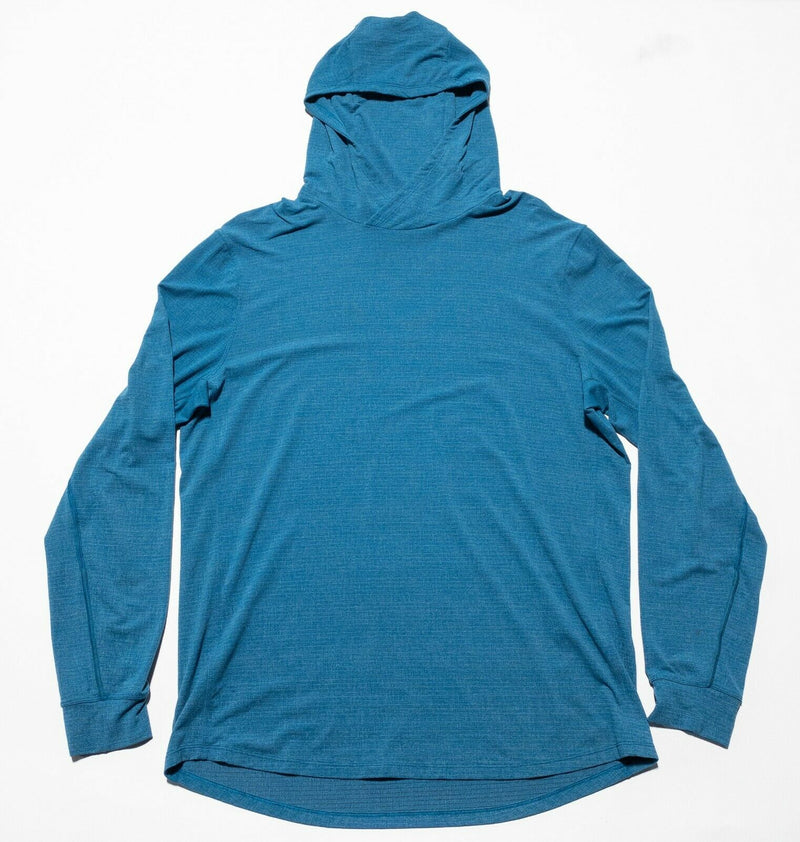 Lululemon Hoodie Lightweight Wicking Men's XL? Teal Blue Pullover Athleisure