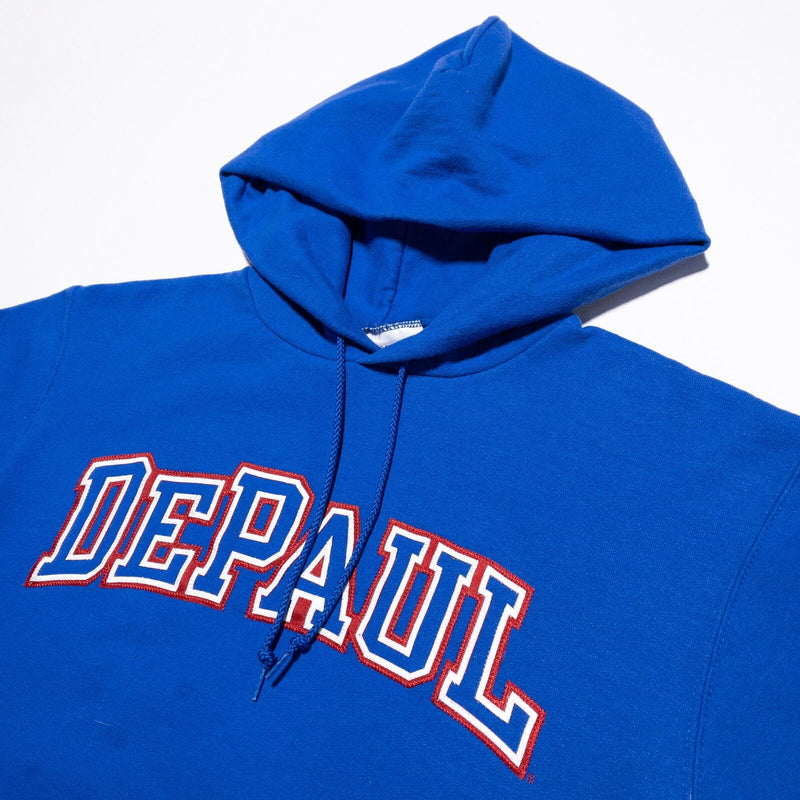 DePaul Blue Demons Champion Hoodie Men's Small Pullover Sweatshirt Blue College