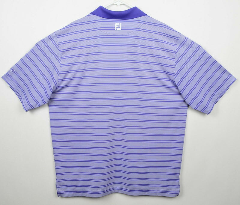 FootJoy Men's Sz XL Purple Striped Golf Polo Shirt Quail West Naples, FL